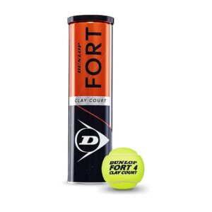 TARRO DE PELOTAS DE TENIS DUNLOP FORT CLAY X4 PELOTAS